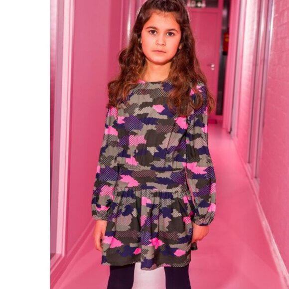 NWT B.Nosy Fleece dress with camouflage patterns - Picture 2 of 3